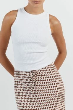 DISSH MAE WHITE CHOC GEO MIDI SKIRT 7 DISSH MAE WHITE CHOC GEO MIDI SKIRT -DISSH all-clothing Shop DFS05120WE.100 14