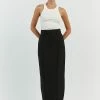 DISSH ROWAN BLACK MIDI SKIRT