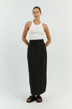 DISSH ROWAN BLACK MIDI SKIRT