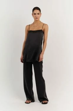 DISSH EVANS BLACK SILK PANT