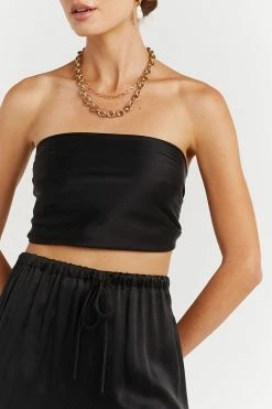 DISSH EVANS BLACK SILK PANT 9 DISSH EVANS BLACK SILK PANT -DISSH all-clothing Shop DFS10072BK.600 5