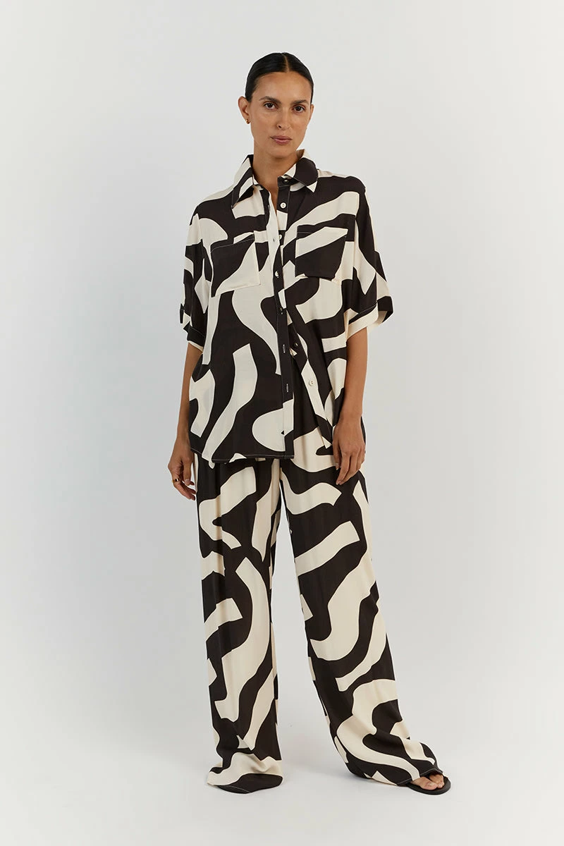 DISSH NINA CREAM DRAWSTRING PANT 2 DISSH NINA CREAM DRAWSTRING PANT - Image 2