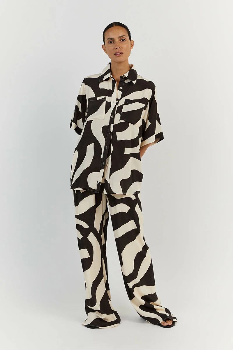 DISSH NINA CREAM DRAWSTRING PANT 3 DISSH NINA CREAM DRAWSTRING PANT - Image 3