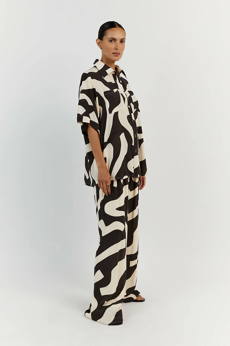 DISSH NINA CREAM DRAWSTRING PANT 4 DISSH NINA CREAM DRAWSTRING PANT - Image 4