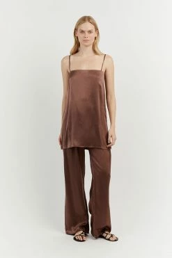 DISSH EVANS CHOCOLATE SILK PANT