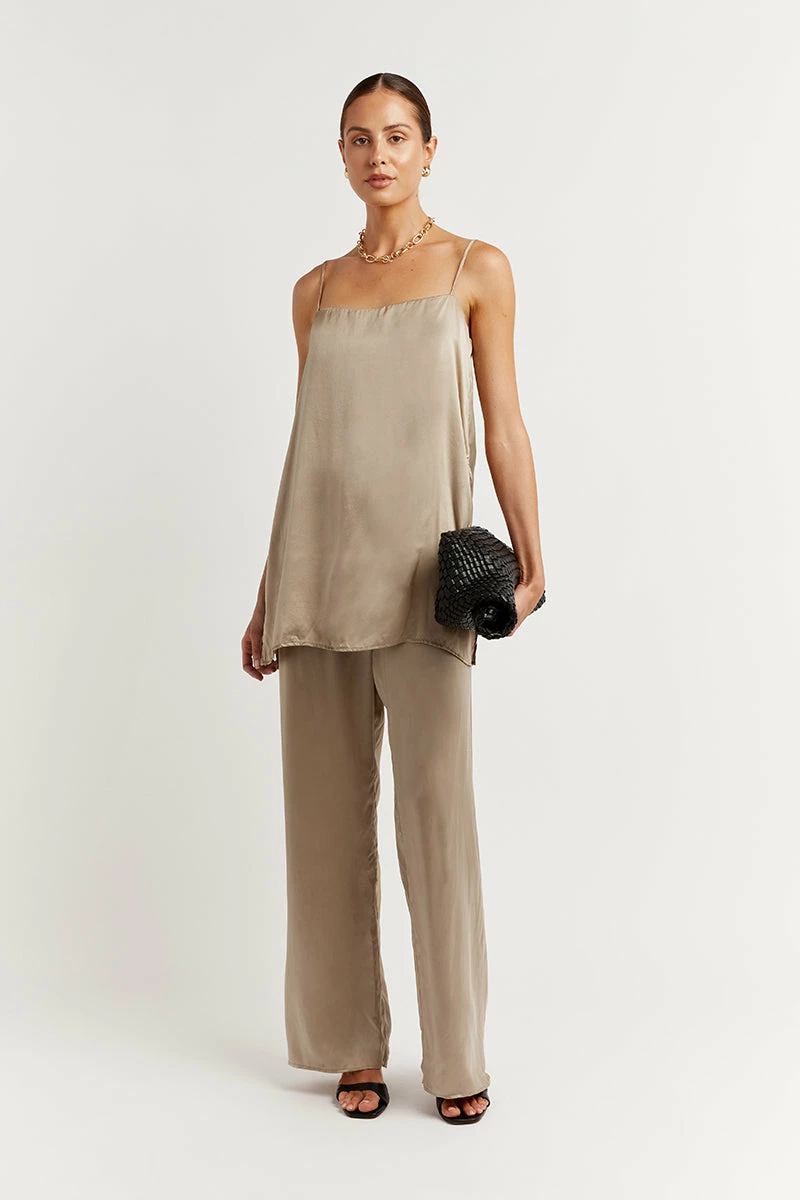 DISSH EVANS STONE SILK PANT 1 DISSH EVANS STONE SILK PANT