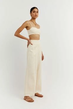 DISSH FLICK BUTTER LINEN PANT 7 DISSH FLICK BUTTER LINEN PANT -DISSH all-clothing Shop DFS10081BUT.195 2