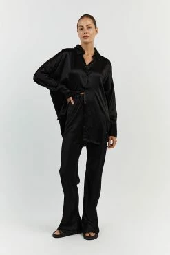 DISSH SIMONE BLACK SATIN BIAS CUT PANT 15 DISSH SIMONE BLACK SATIN BIAS CUT PANT -DISSH all-clothing Shop DFS10095BK.600 10 eb413b53 1a64 4123 a391 9b65d94421b0