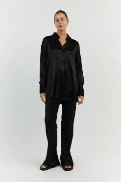 DISSH SIMONE BLACK SATIN BIAS CUT PANT 16 DISSH SIMONE BLACK SATIN BIAS CUT PANT -DISSH all-clothing Shop DFS10095BK.600 11 510679f9 363c 40b6 95cc 0ae033e1be3c