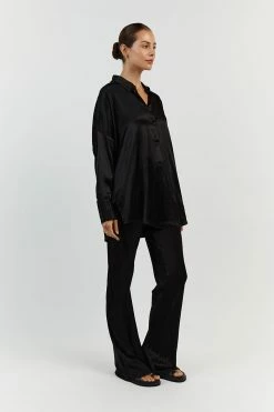 DISSH SIMONE BLACK SATIN BIAS CUT PANT 17 DISSH SIMONE BLACK SATIN BIAS CUT PANT -DISSH all-clothing Shop DFS10095BK.600 12 87048cda 9c57 47cb af2b 28f82f01ff27
