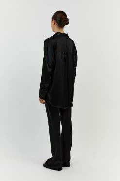 DISSH SIMONE BLACK SATIN BIAS CUT PANT 18 DISSH SIMONE BLACK SATIN BIAS CUT PANT -DISSH all-clothing Shop DFS10095BK.600 13 b90ce84e a41a 4595 951f 51b041cbb63a