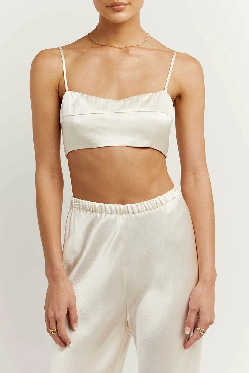 DISSH AISLE PEARL SATIN BIAS CUT PANT 8 DISSH AISLE PEARL SATIN BIAS CUT PANT - Image 8