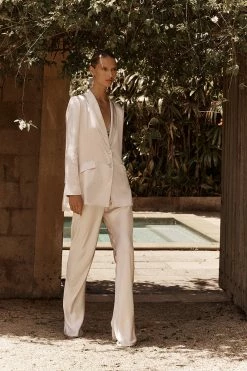 DISSH AISLE PEARL SATIN BIAS CUT PANT 14 DISSH AISLE PEARL SATIN BIAS CUT PANT -DISSH all-clothing Shop DFS10095NUD.155 5