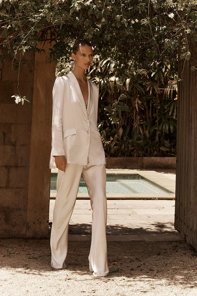 DISSH AISLE PEARL SATIN BIAS CUT PANT 7 DISSH AISLE PEARL SATIN BIAS CUT PANT - Image 7