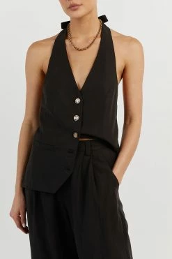 DISSH AMELIA BLACK TENCEL BLEND PANT 9 DISSH AMELIA BLACK TENCEL BLEND PANT -DISSH all-clothing Shop DFS10126BK.600 4 bc44dda1 a703 4523 9be5 2abe31923330