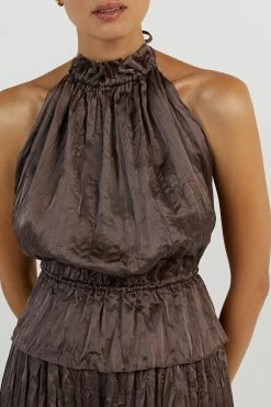 DISSH CORI TAUPE WIDE LEG CRINKLE PANT 10 DISSH CORI TAUPE WIDE LEG CRINKLE PANT -DISSH all-clothing Shop DFS10128TAU.558 14