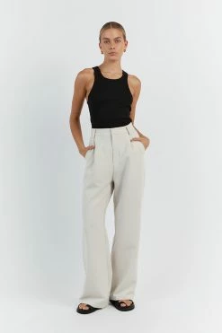 DISSH ROWAN BONE PANT -DISSH all-clothing Shop DFS10139BO.158 10