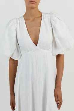 DISSH AISLE LINEN BACKLESS LONG DRESS 7 DISSH AISLE LINEN BACKLESS LONG DRESS -DISSH all-clothing Shop DFS11135WE.100 14