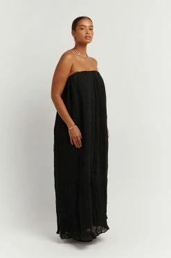 DISSH NICOL BLACK STRAPLESS MIDI DRESS 12 DISSH NICOL BLACK STRAPLESS MIDI DRESS -DISSH all-clothing Shop DFS11180BK.600 12