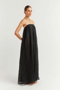 DISSH NICOL BLACK STRAPLESS MIDI DRESS 15 DISSH NICOL BLACK STRAPLESS MIDI DRESS -DISSH all-clothing Shop DFS11180BK.600 2