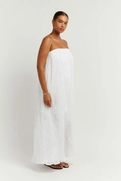 DISSH NICOL WHITE STRAPLESS MIDI DRESS 6 DISSH NICOL WHITE STRAPLESS MIDI DRESS -DISSH all-clothing Shop DFS11180WE.100 12