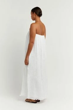 DISSH NICOL WHITE STRAPLESS MIDI DRESS 7 DISSH NICOL WHITE STRAPLESS MIDI DRESS -DISSH all-clothing Shop DFS11180WE.100 13