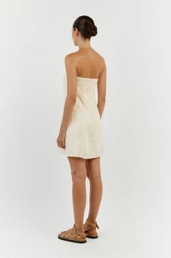 DISSH DAPHNE BUTTER LINEN MINI DRESS 8 DISSH DAPHNE BUTTER LINEN MINI DRESS -DISSH all-clothing Shop DFS11184BUT.195 13