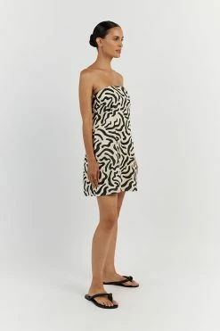 DISSH NINA CREAM LINEN MINI DRESS -DISSH all-clothing Shop DFS11184CRE.140 12 5b612b74 1bb0 4b56 9d92 a0d56a28572c