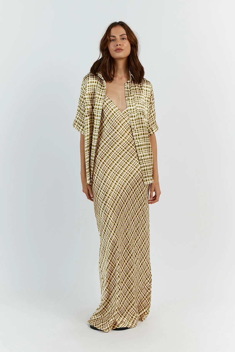 DISSH DILAN GREEN SATIN MIDI SLIP DRESS 3 DISSH DILAN GREEN SATIN MIDI SLIP DRESS - Image 3