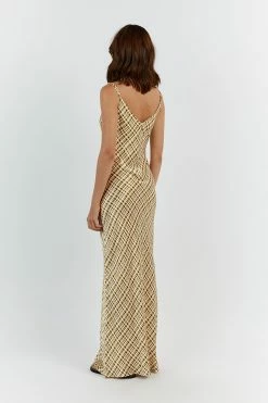 DISSH DILAN GREEN SATIN MIDI SLIP DRESS 10 DISSH DILAN GREEN SATIN MIDI SLIP DRESS -DISSH all-clothing Shop DFS11300GRE.500 13