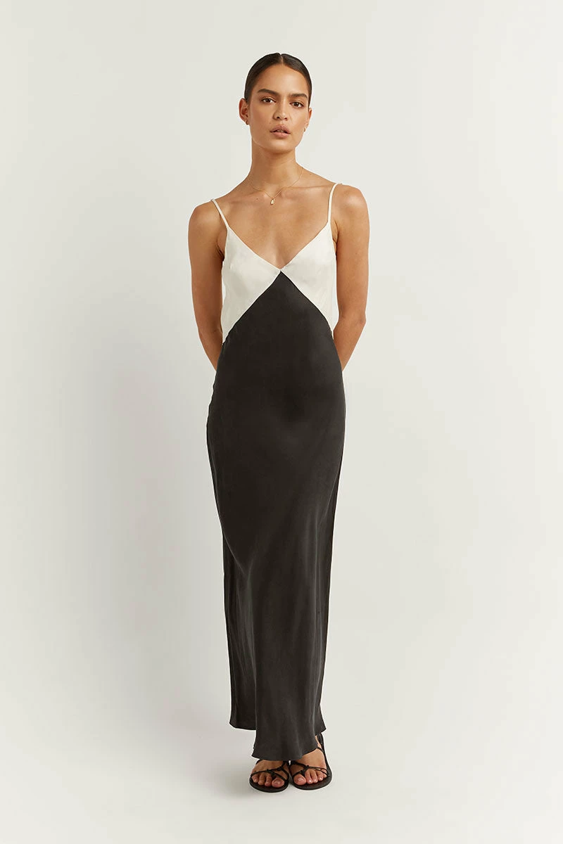 DISSH SEREN BLACK TWO TONE MIDI DRESS 3 DISSH SEREN BLACK TWO TONE MIDI DRESS - Image 3