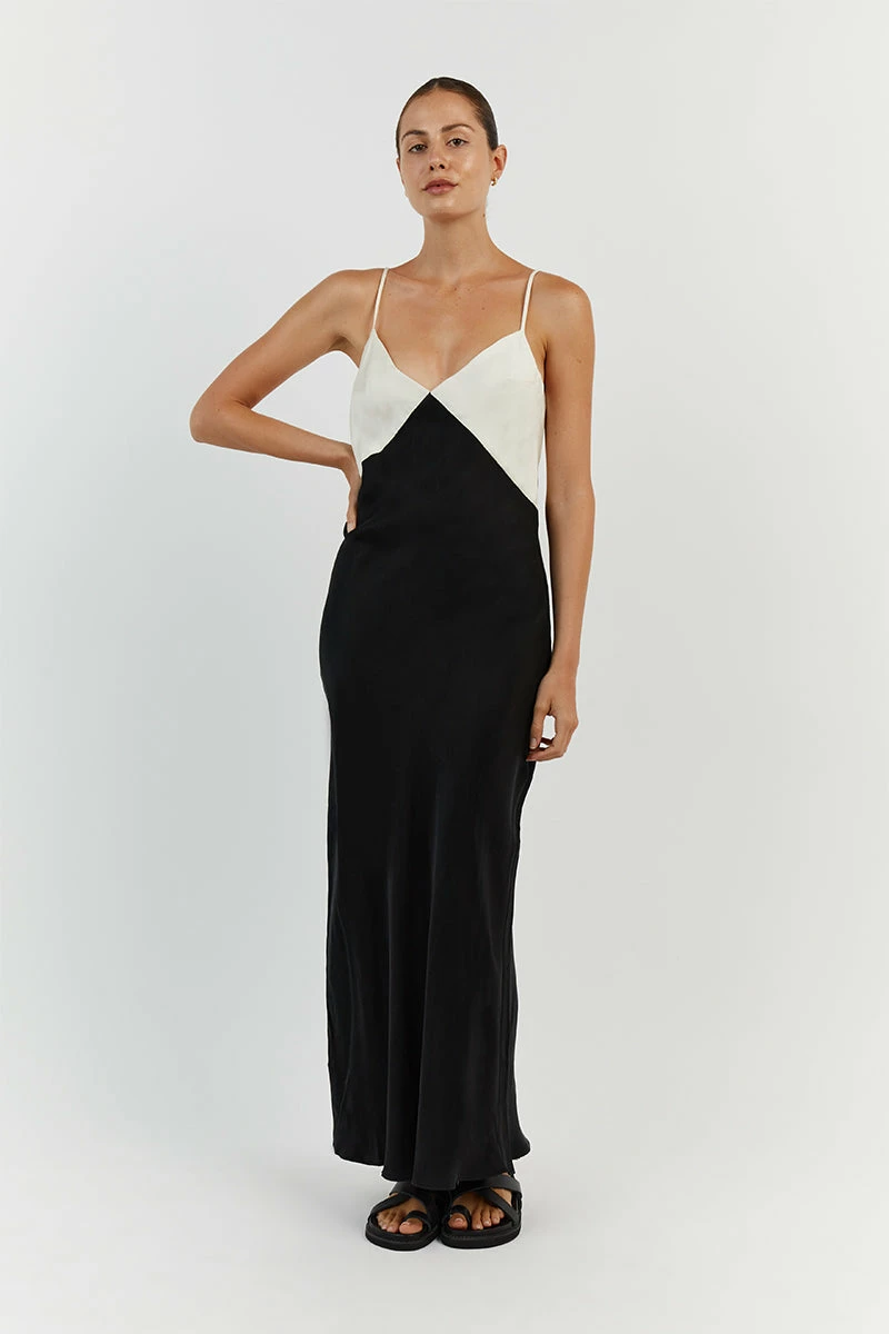 DISSH SEREN BLACK TWO TONE MIDI DRESS 12 DISSH SEREN BLACK TWO TONE MIDI DRESS - Image 12