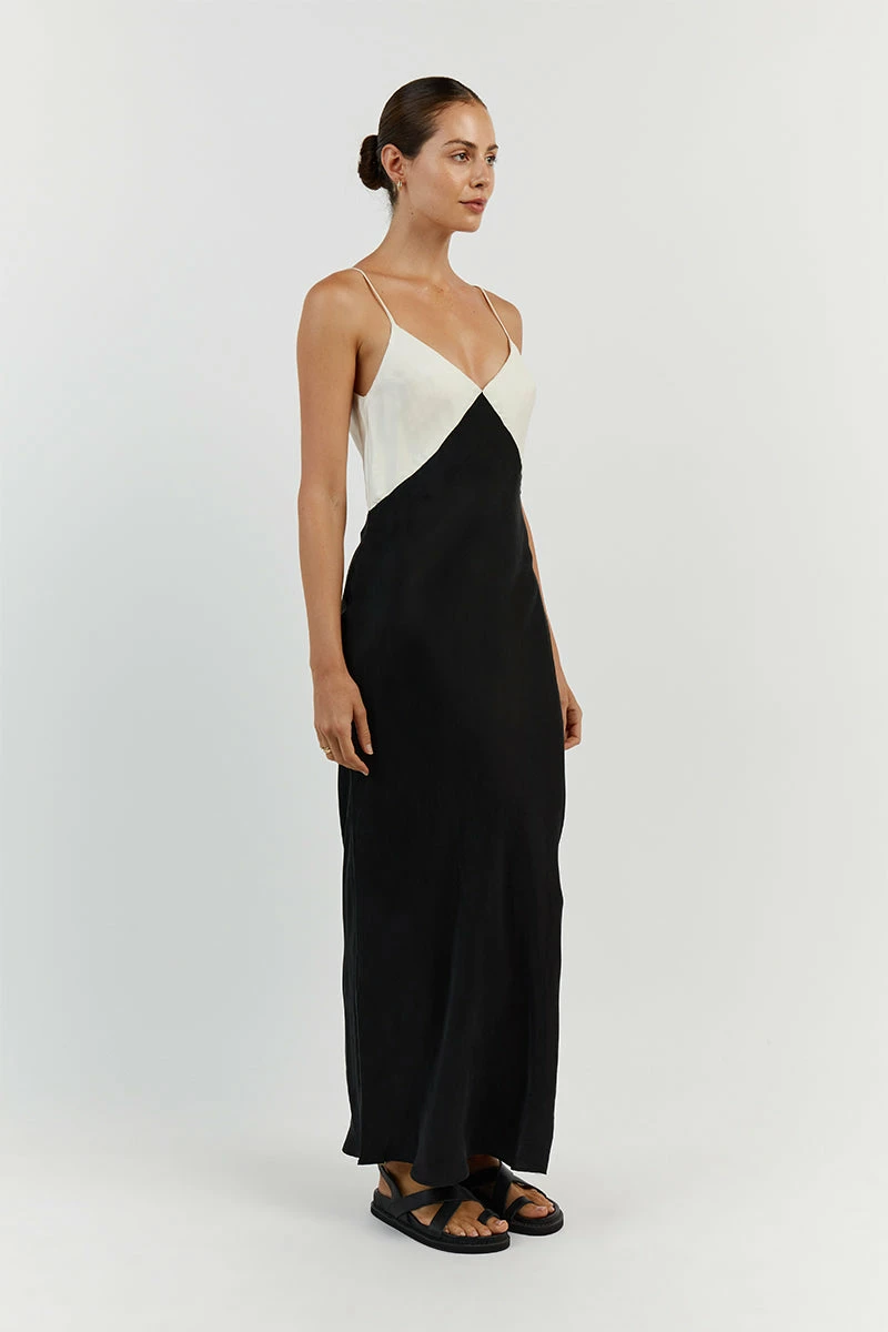 DISSH SEREN BLACK TWO TONE MIDI DRESS 13 DISSH SEREN BLACK TWO TONE MIDI DRESS - Image 13