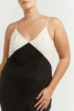 DISSH SEREN BLACK TWO TONE MIDI DRESS 25 DISSH SEREN BLACK TWO TONE MIDI DRESS -DISSH all-clothing Shop DFS11340BK.600 13