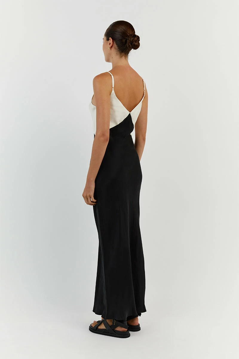 DISSH SEREN BLACK TWO TONE MIDI DRESS 14 DISSH SEREN BLACK TWO TONE MIDI DRESS - Image 14