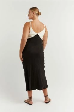 DISSH SEREN BLACK TWO TONE MIDI DRESS 31 DISSH SEREN BLACK TWO TONE MIDI DRESS -DISSH all-clothing Shop DFS11340BK.600 14