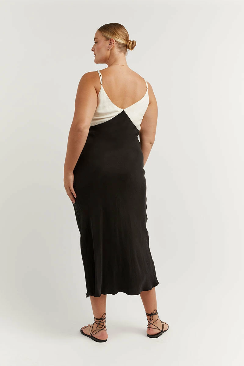 DISSH SEREN BLACK TWO TONE MIDI DRESS 16 DISSH SEREN BLACK TWO TONE MIDI DRESS - Image 16