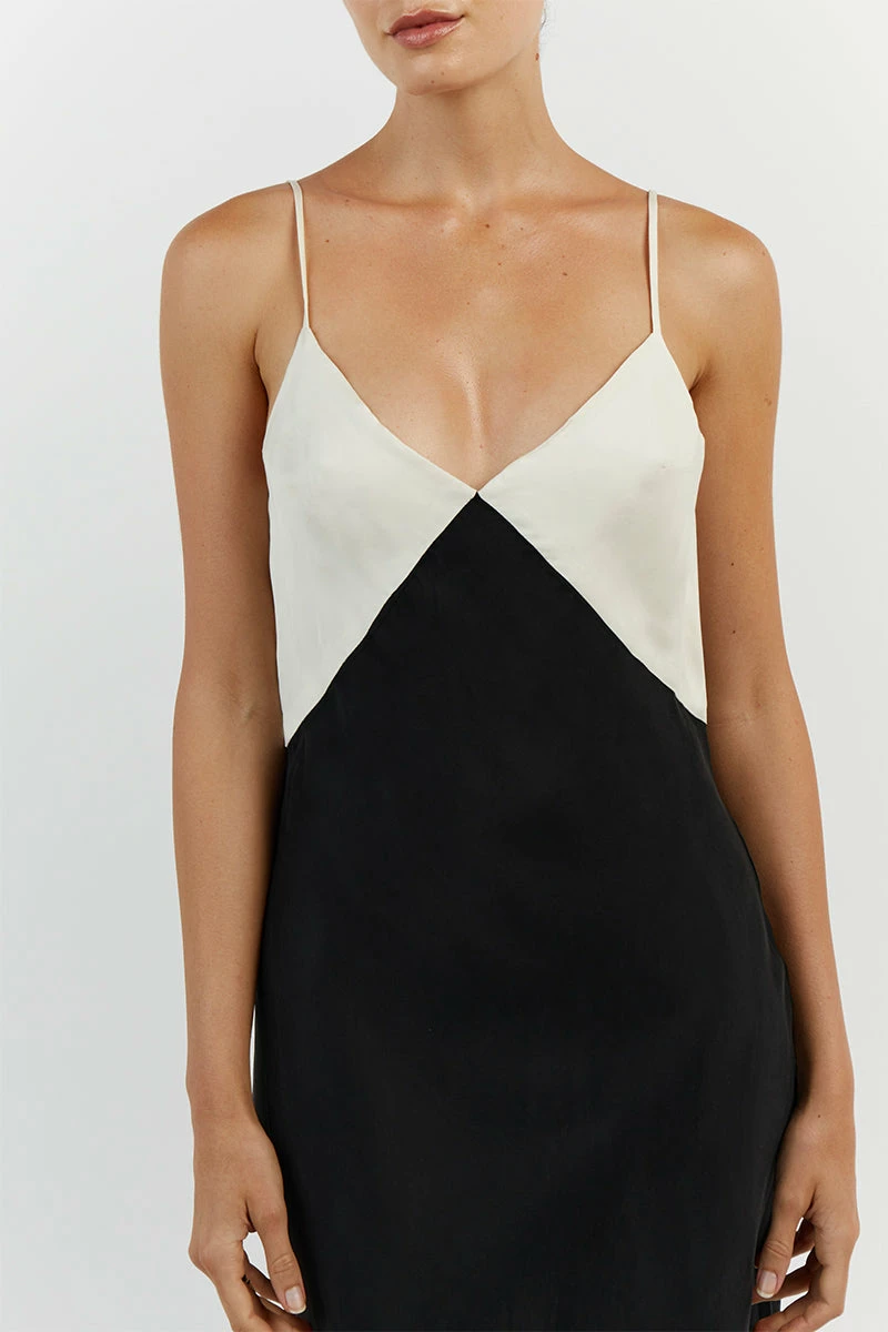 DISSH SEREN BLACK TWO TONE MIDI DRESS 15 DISSH SEREN BLACK TWO TONE MIDI DRESS - Image 15