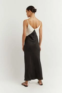 DISSH SEREN BLACK TWO TONE MIDI DRESS 20 DISSH SEREN BLACK TWO TONE MIDI DRESS -DISSH all-clothing Shop DFS11340BK.600 3