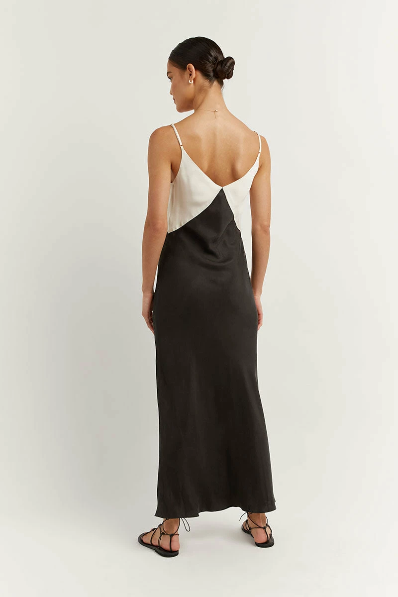 DISSH SEREN BLACK TWO TONE MIDI DRESS 5 DISSH SEREN BLACK TWO TONE MIDI DRESS - Image 5