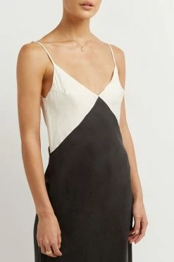 DISSH SEREN BLACK TWO TONE MIDI DRESS 21 DISSH SEREN BLACK TWO TONE MIDI DRESS -DISSH all-clothing Shop DFS11340BK.600 4