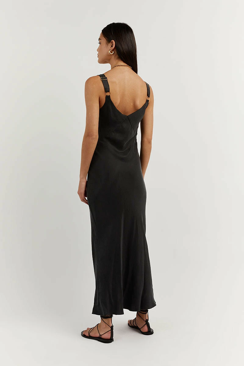 DISSH KENDALL BLACK SLIP MIDI DRESS 3 DISSH KENDALL BLACK SLIP MIDI DRESS - Image 3
