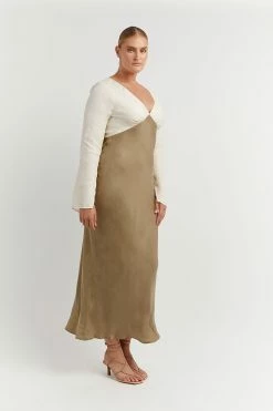 DISSH SEREN GOLD TWO TONE SLEEVED DRESS 17 DISSH SEREN GOLD TWO TONE SLEEVED DRESS -DISSH all-clothing Shop DFS11349GOL.220 2 72aba180 9622 4960 8ac0 811242367e44
