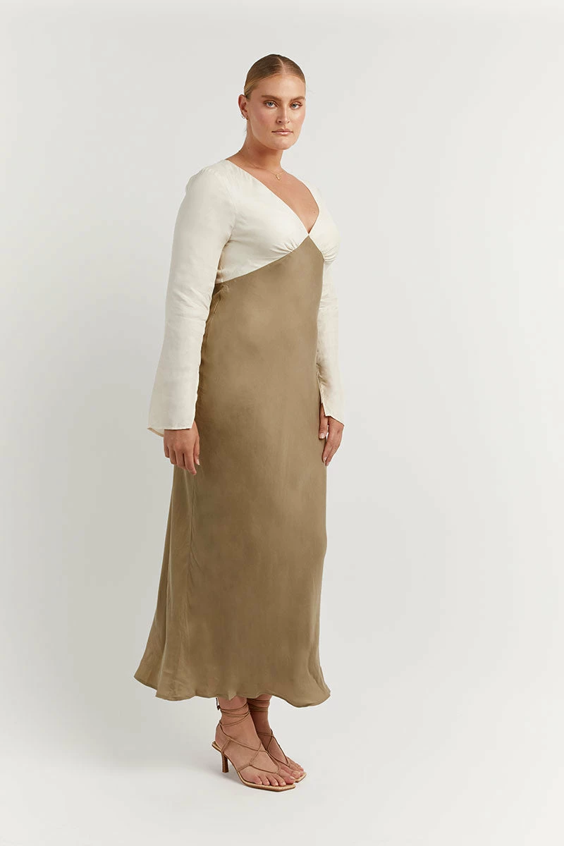 DISSH SEREN GOLD TWO TONE SLEEVED DRESS 8 DISSH SEREN GOLD TWO TONE SLEEVED DRESS - Image 8