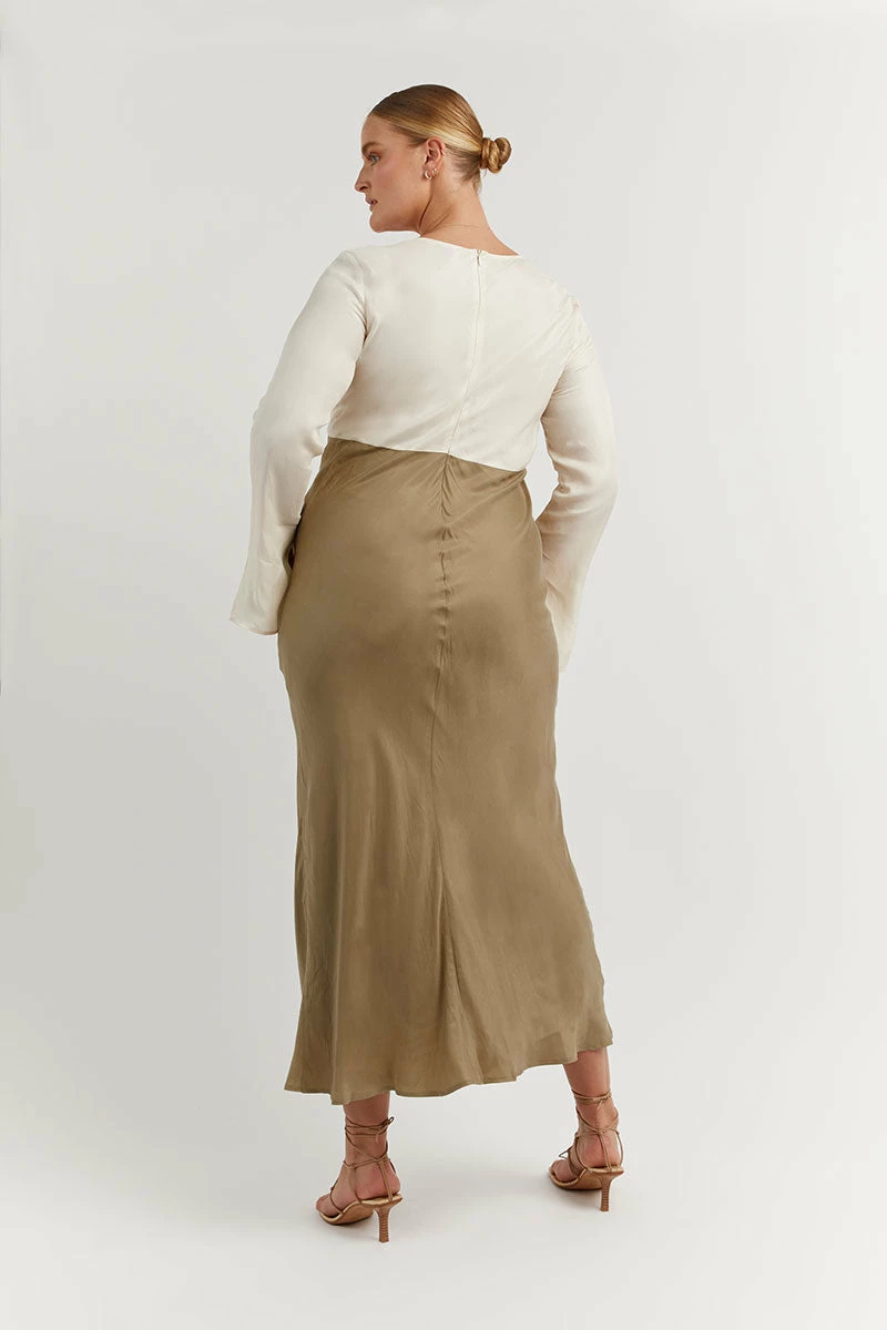 DISSH SEREN GOLD TWO TONE SLEEVED DRESS 9 DISSH SEREN GOLD TWO TONE SLEEVED DRESS - Image 9