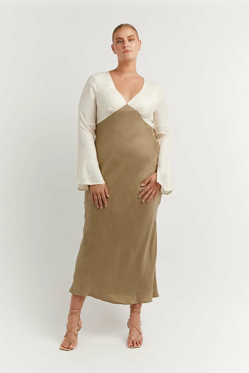 DISSH SEREN GOLD TWO TONE SLEEVED DRESS 6 DISSH SEREN GOLD TWO TONE SLEEVED DRESS - Image 6