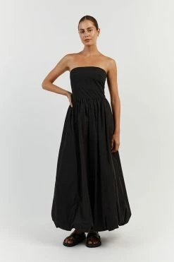 DISSH MONTY BLACK COTTON BUBBLE DRESS