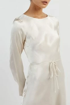 DISSH CHARLI PEARL SATIN SLIP MINI DRESS -DISSH all-clothing Shop DFS11405PER.197 4