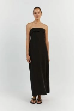 DISSH KAI BLACK STRAPLESS MIDI DRESS 8 DISSH KAI BLACK STRAPLESS MIDI DRESS -DISSH all-clothing Shop DFS11424BK.600 2