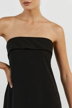 DISSH KAI BLACK STRAPLESS MIDI DRESS 11 DISSH KAI BLACK STRAPLESS MIDI DRESS -DISSH all-clothing Shop DFS11424BK.600 4